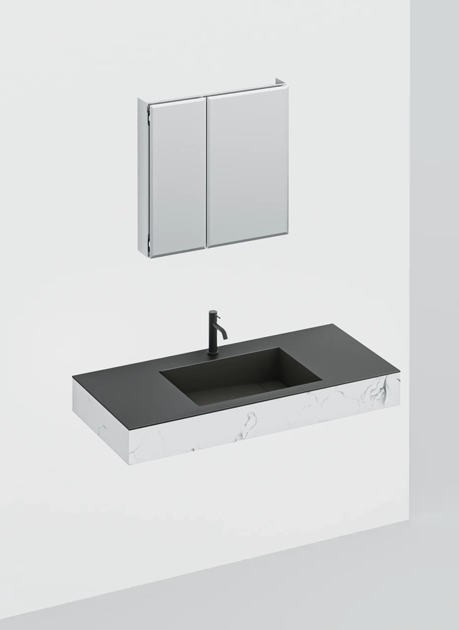 ラヴィタスW1650 ブラック×カラカッタ | 洗面台 | 住宅設備機器（洗面